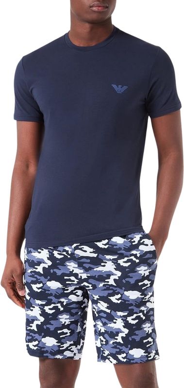 Emporio Armani - Pyjama - Heren - Korte Mouwen - Bermuda - Decoratief Patroon