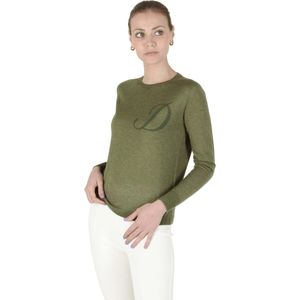 Crown Of Edinburgh Kasjmier Lange Mouw Art 004 Groene Letter D