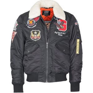 Top Gun - TG23002 - Bomberjack - Met Imitatiebontkraag