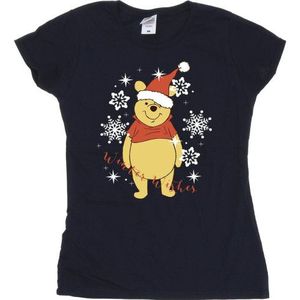 Li-cense Disney dames winnie de poeh winter wensen katoenen t-shirt