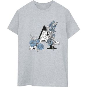 Li-cense Disney dames alice in wonderland letter a katoenen vriendje t-shirt