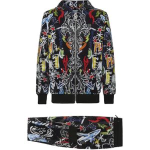 Philipp Plein - Jogging Trainingspak - Veelkleurig - Hoodie/Broek Kristallen