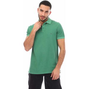 Tommy Hilfiger - Garment Dye Reg Polo - Poloshirt - Groen - Katoen