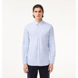 Lacoste, Heren, Overhemden, Blauw, Maat: S Katoen,