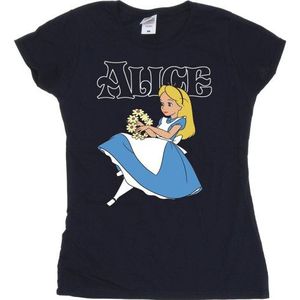 Li-cense Disney dames alice in wonderland bloemen katoenen t-shirt