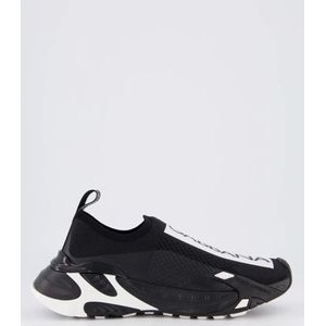 Dolce & Gabbana - Dames Fast Sneakers - Zwart - Wit - Materiaal
