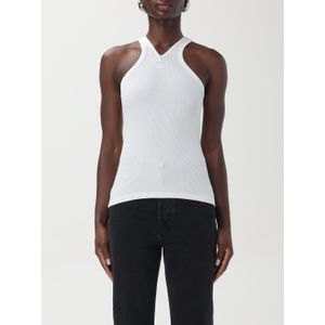 Courrèges - Criss Cross - Top - Wit - Katoenmix - V-hals - Mouwloos