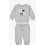 Calvin Klein Jeans Joggingpak  lichtblauw / lichtgeel / grijs gemêleerd / wit