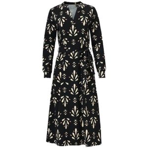 Smashed Lemon - Ornamental - Midi-jurk - Zwart-wit - Travel Kwaliteit