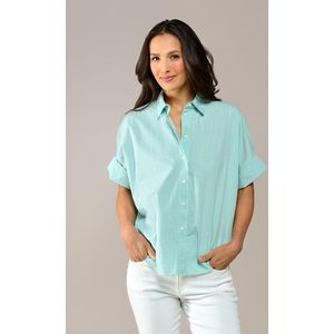 Caroline Tensen - Leeds - Blouse - Wit / Groen - Oversized