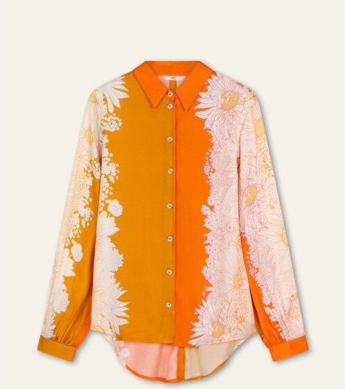 Oilily - Bain long sleeves blouse - Bruin - 34