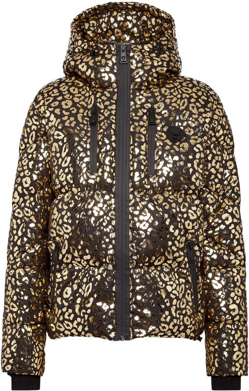 Plein Sport - Leopard Jacket - Gewatteerde Jas - Geel - Dames - Polyester