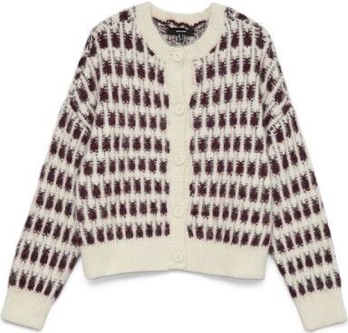 Vero Moda - Vmlisa - Cardigan - Ecru Dessin