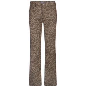 Red Button - Kim Leopard - Jeans - Donkergrijs - Panterprint - Straight Fit