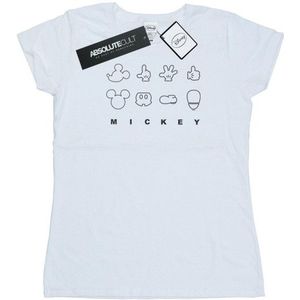 Li-cense - Mickey Mouse Deconstructed - Katoenen T-shirt - Zwart - 100% Ringgesponnen Katoen