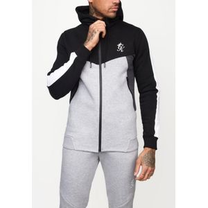 Gym King - Koen - Zip Up Hoodie - Zwart/Grijs - Heren