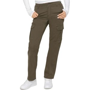 Enzo - Dames Stretch Cargo Jeans - Rechte Pijpen - Normale Pasvorm
