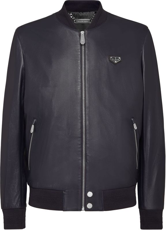 Leren Bomber Iconic Plein