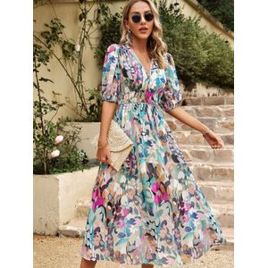Bloemenprint Midi-jurk