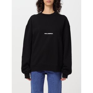 Karl Lagerfeld - Hoodie - Zwart - Dames - Katoen - Relaxed Fit
