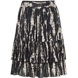 Elvira Collections Rok loes plisse winter tie dye