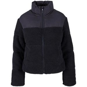 Urban Classics Dames sherpa korte gewatteerde jas