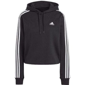 Adidas - Essentials - Korte Hoodie - Gestreept - French Terry