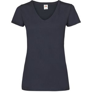 Fruit of the Loom - Valueweight V-hals T-shirt - 100% Katoen - Dames