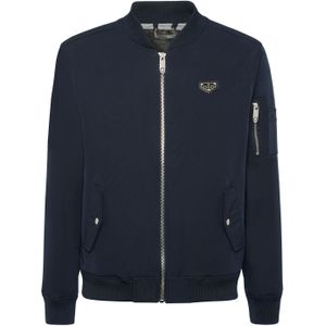 Philipp Plein - Nylon Bomber Jacket - Blauw - Heren