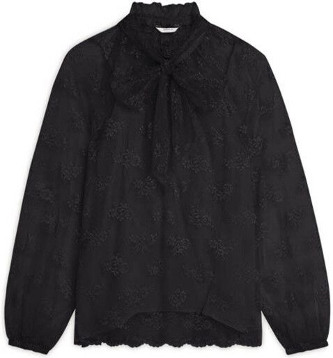 Summum - Blouse lange mouw - Zwart - 2s3373-12324