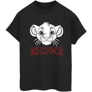Li-cense Disney dames the lion king simba gezicht champion boyfriend t-shirt