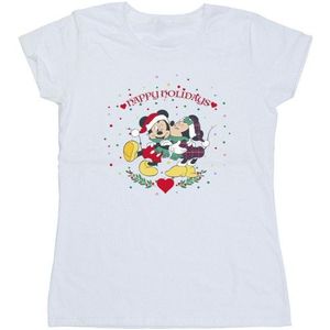 Li-cense Disney dames mickey mouse mickey minnie kerst katoenen t-shirt