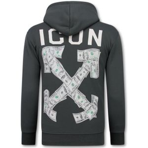Top-Star Oversized hoodie met capuchon icon dollar print