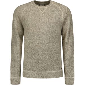 No Excess Pullover crewneck melange with wool cement