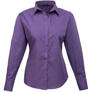 Premier Dames popeline blouse met lange mouwen