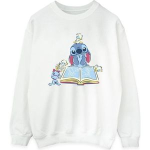 Li-cense Disney dames lilo & stitch boek lezen sweatshirt
