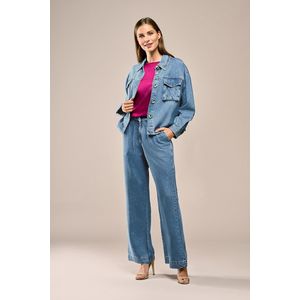 Berry - Blouse - Denim Blauw