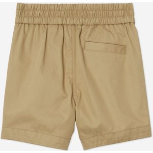 Burberry Jongens Travard Logo Shorts in Beige