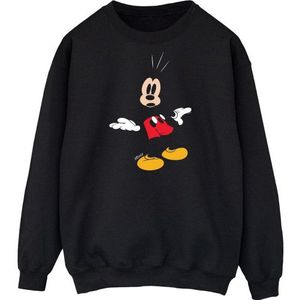 Li-cense - Disney - Sweatshirt - Zwart - 50% Katoen, 50% Polyester, Crew Neck, Lange Mouwen