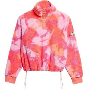 Superdry - Super Soft Printed Henley - Sweatshirt - Navy Terry Print