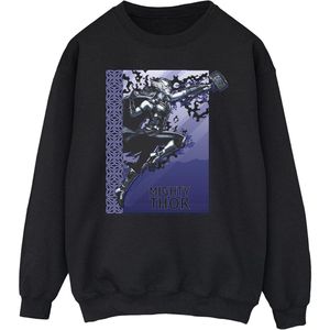 Li-cense Marvel heren thor liefde en donder mighty thor sweatshirt