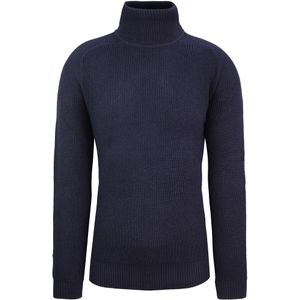 Lacoste - AH9169 - Pullover - Navy - Lange Mouw Turtleneck