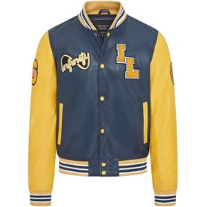 Heren honkbal leren Letterman bomberjack - Ashwood