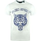 Plein Sport Large Stencil Tiger Logo White T-Shirt
