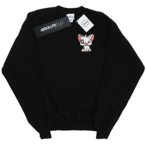 Li-cense - Disney Moana Pua Borstprint Sweatshirt - Dames - Zwart - Katoen