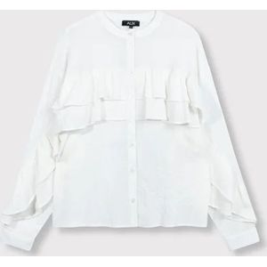 Alix The Label Structured chiffon ruffle blouse -