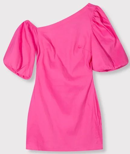 Alix The Label Balloon sleeve linen dress -