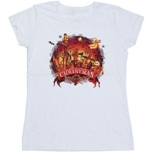 Li-cense Disney dames the nightmare before christmas eng kerstmis katoenen t-shirt
