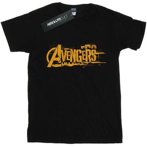 Li-cense Marvel dames avengers infinity war oranje logo boyfriend t-shirt