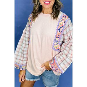 Paisley Geruit Mouwtop